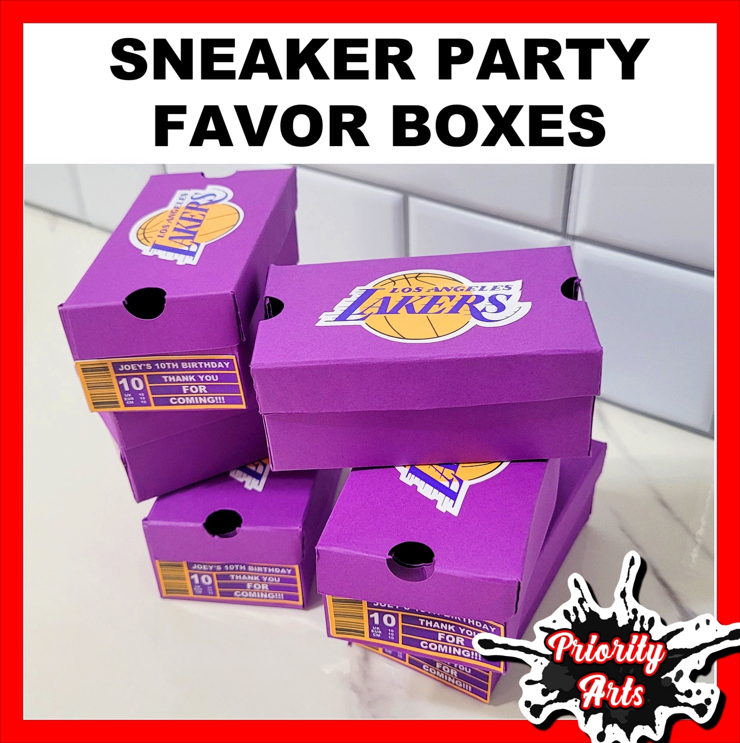 SHOE BOX PARTY FAVORS – Priority Arts display picture 1