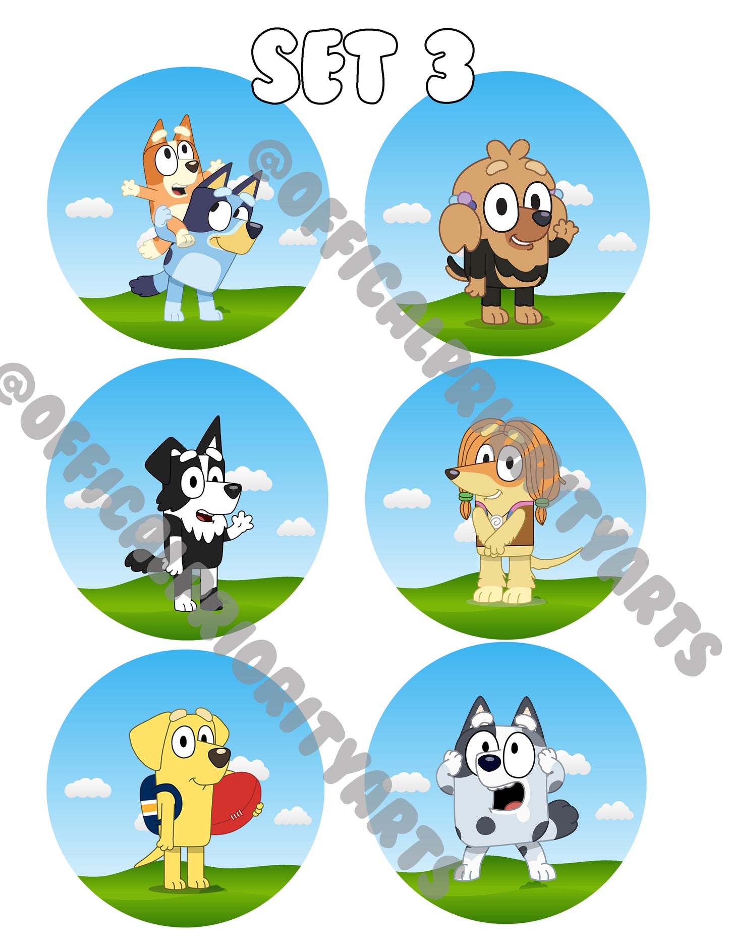 Ready to Ship Stickers (BLUEY)