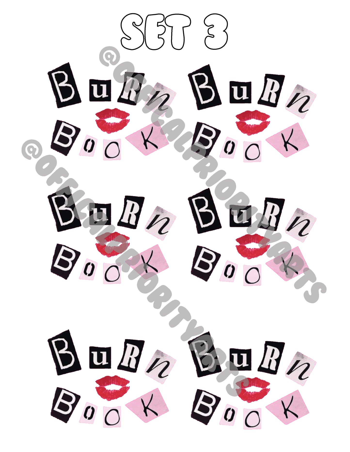 Ready to Ship Stickers (MEAN GIRLS)