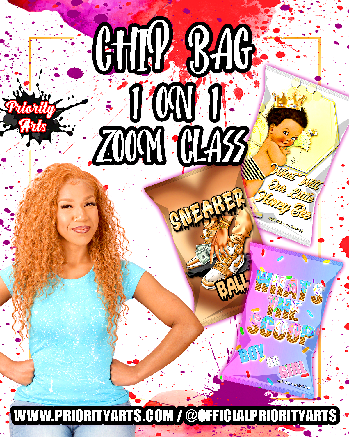 1 ON 1 ZOOM CHIP BAG CLASS