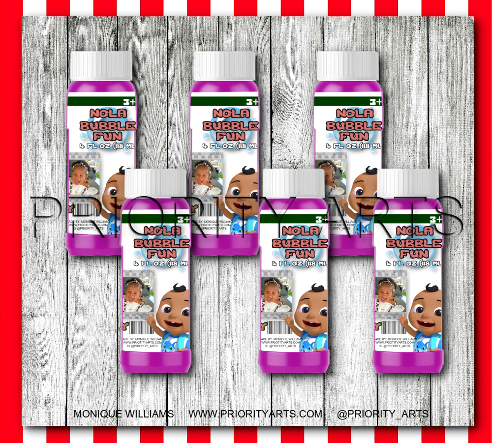 BLACK COCOMELON LABELS