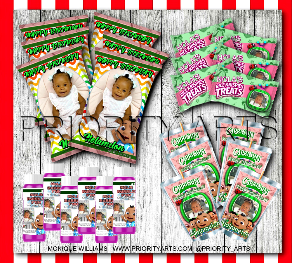 BLACK COCOMELON LABELS