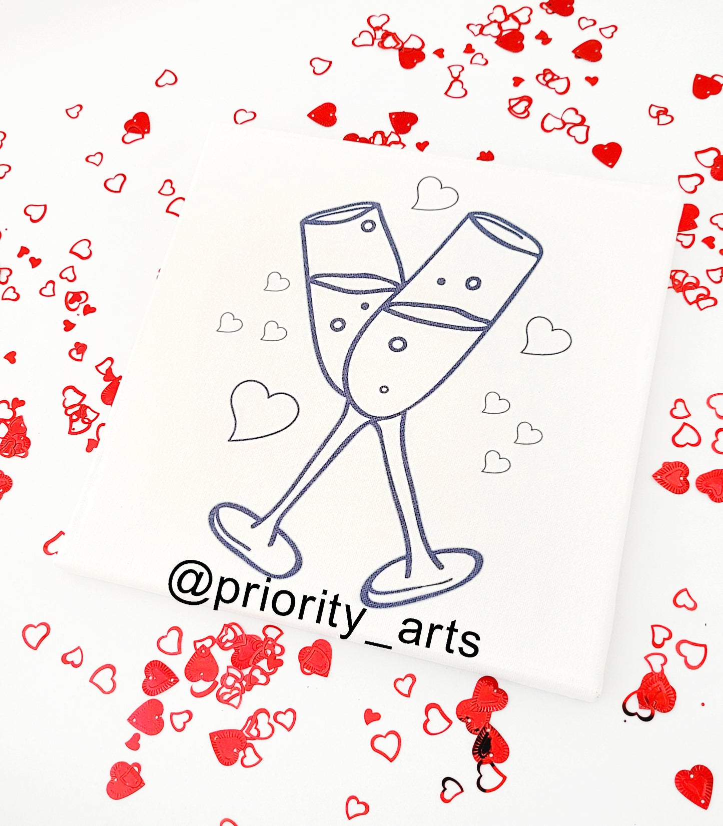 CHAMPAGNE GLASSES CANVAS
