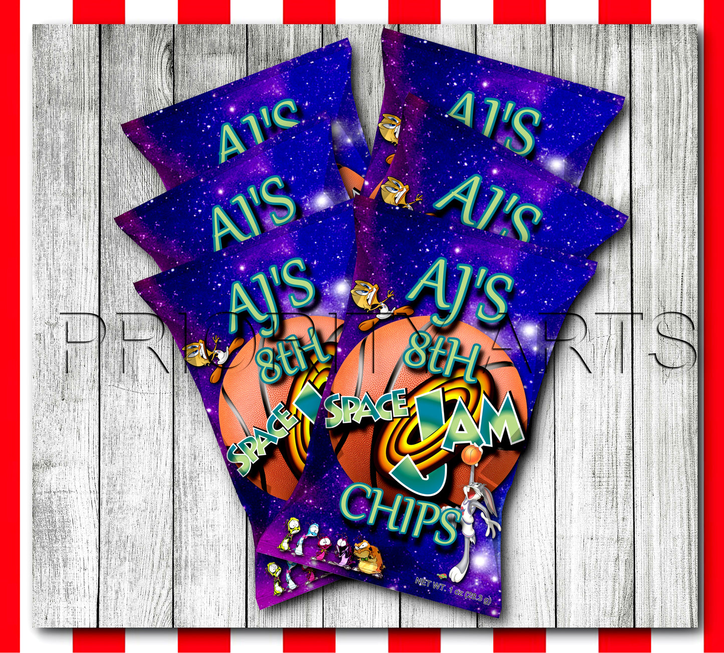 SPACE JAM LABELS