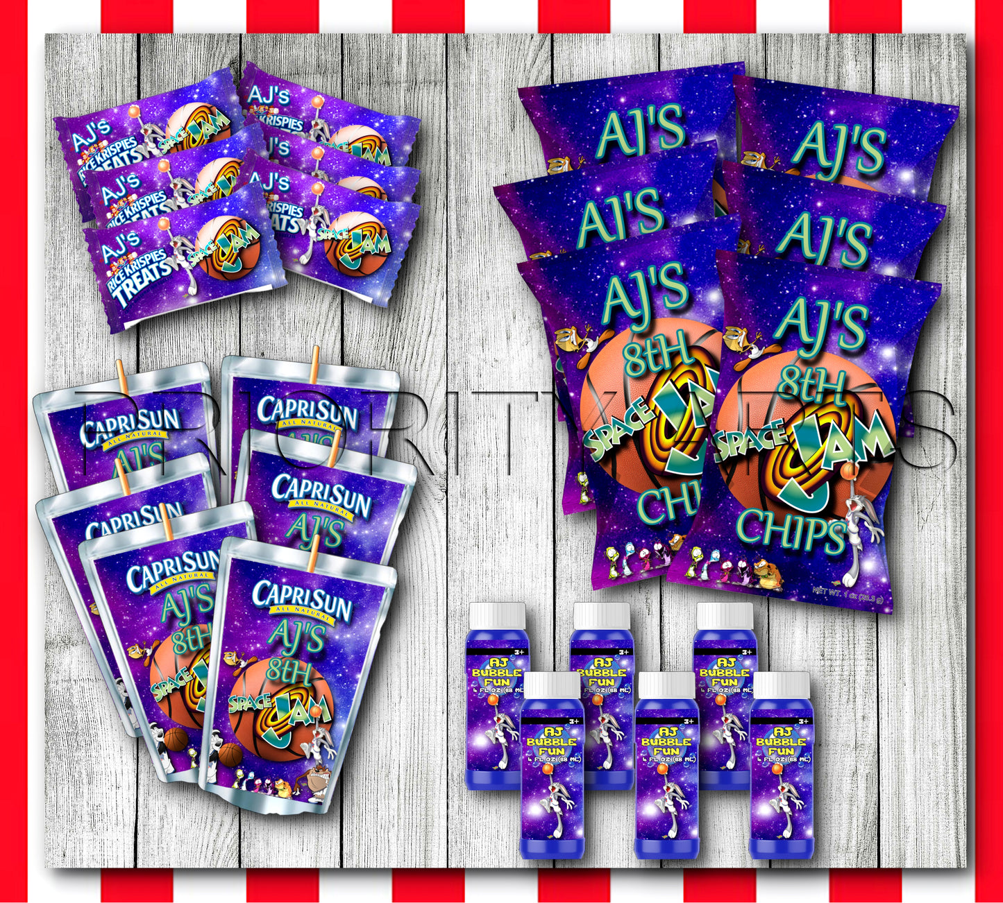 SPACE JAM LABELS