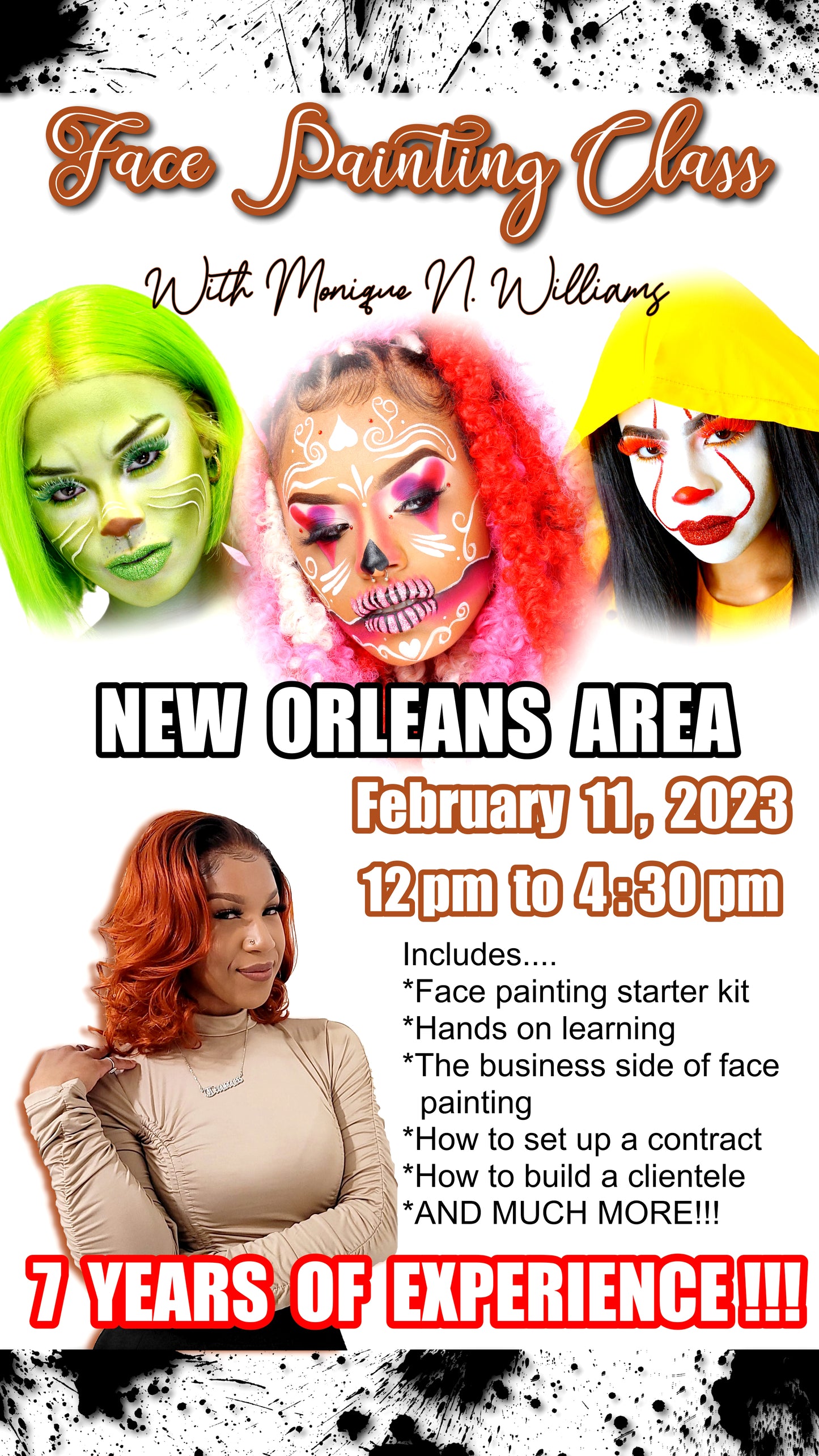 FACE PAINTING CLASS