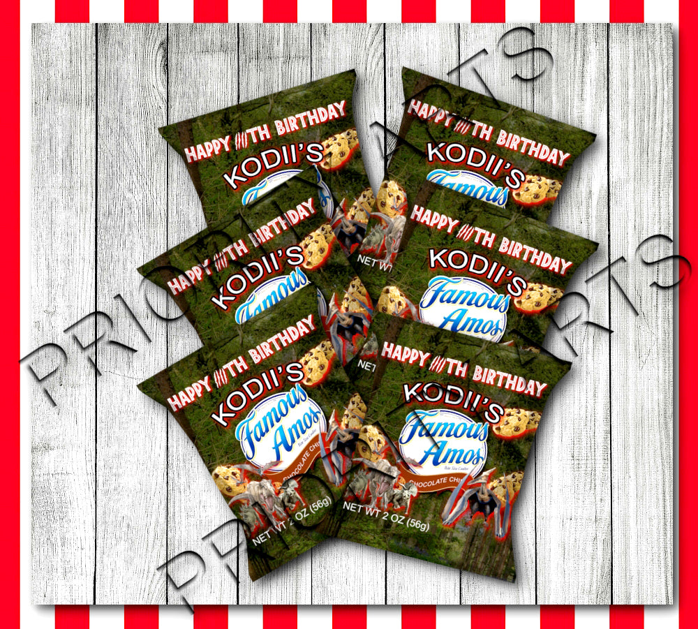 JURASSIC PARK THEME LABELS