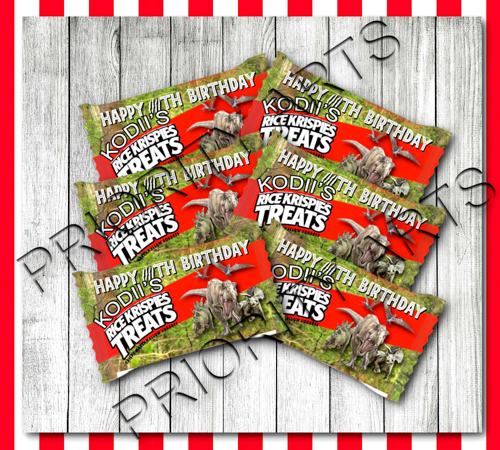JURASSIC PARK THEME LABELS