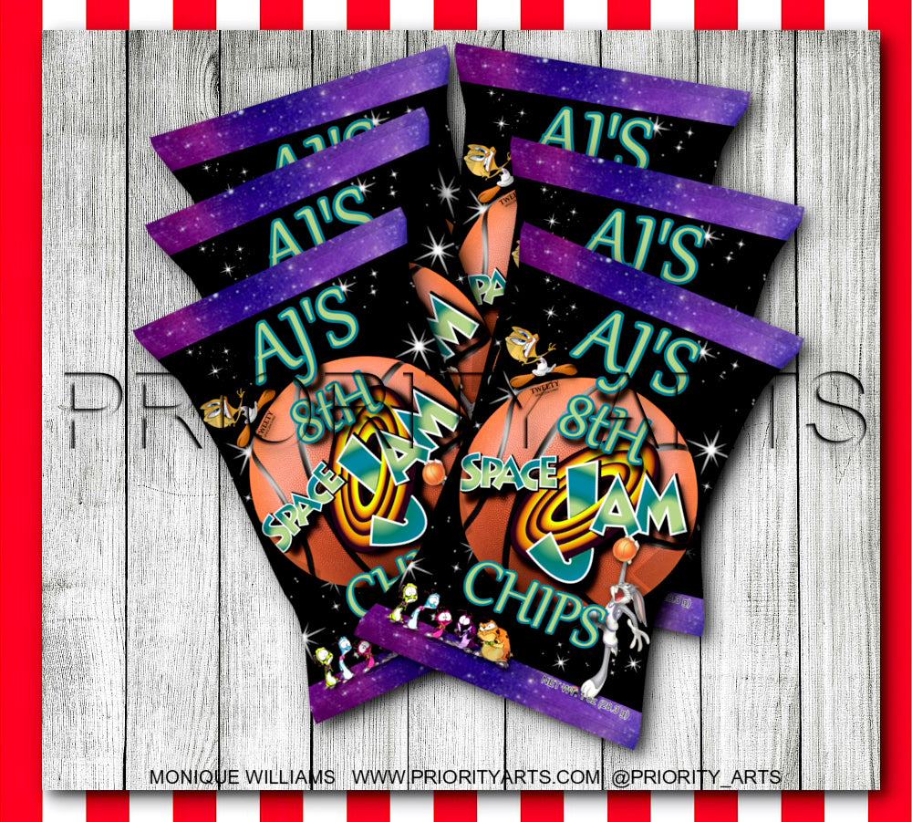 BLACK SPACE JAM LABELS