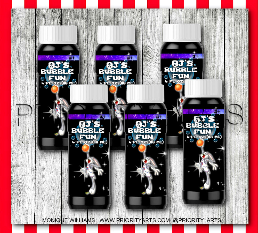 BLACK SPACE JAM LABELS