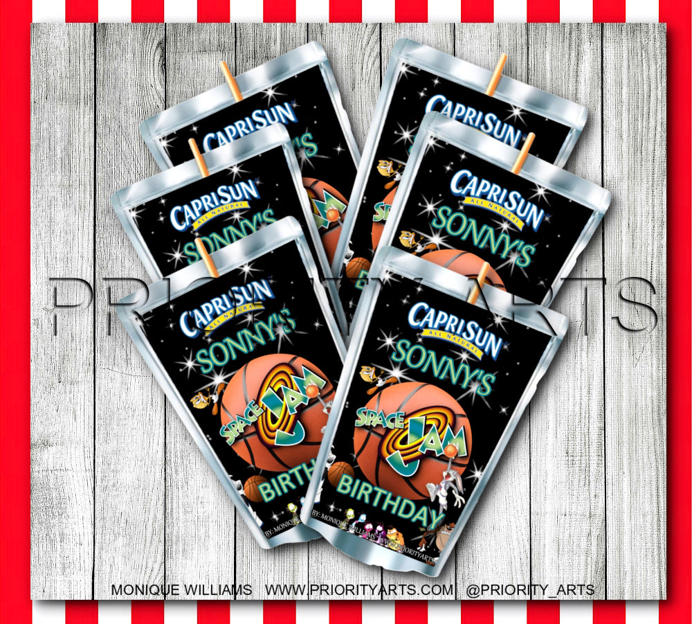 BLACK SPACE JAM LABELS