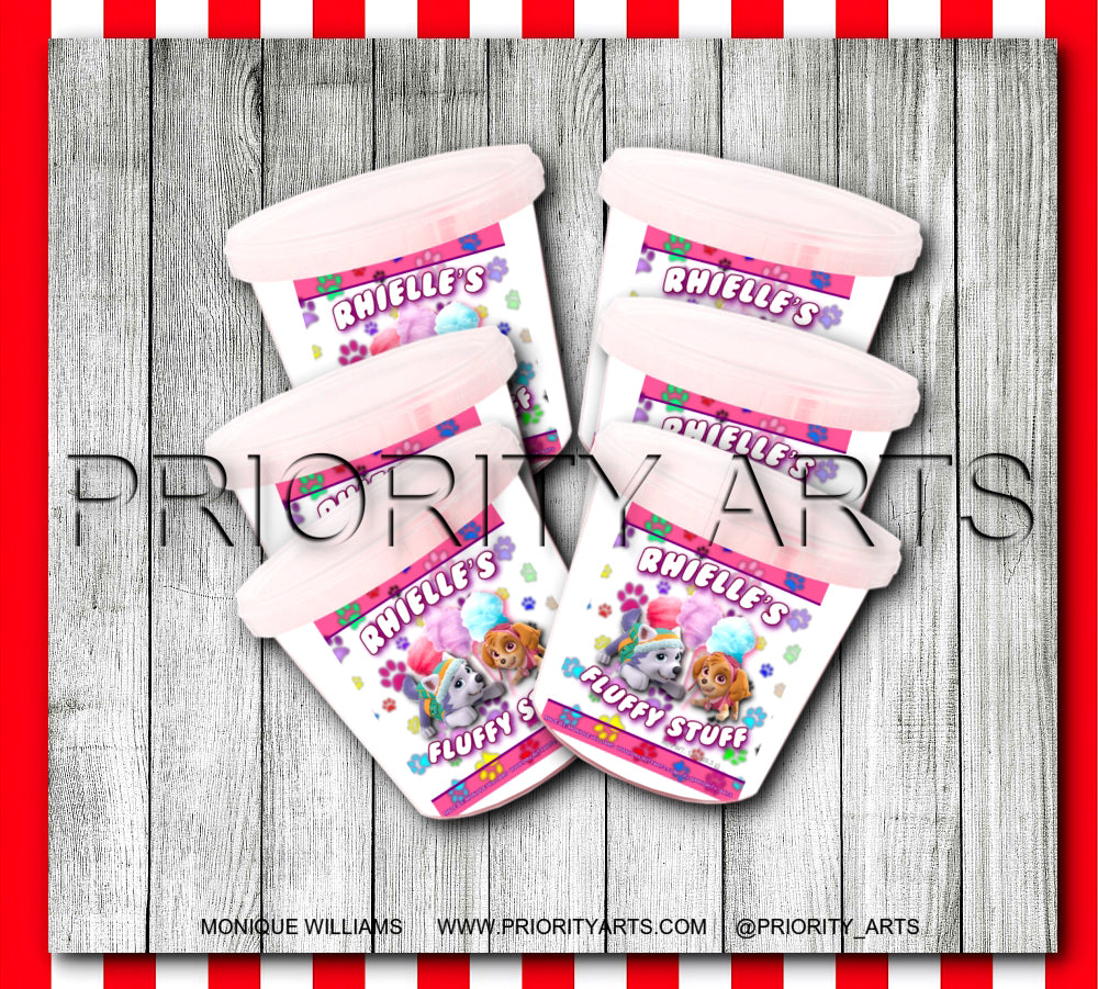 GIRL PAW PATROL LABELS