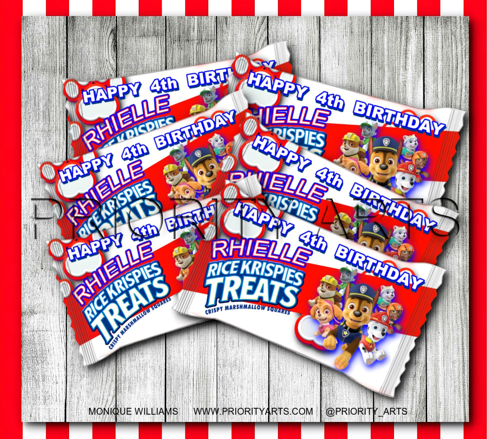 BOY PAW PATROL LABELS