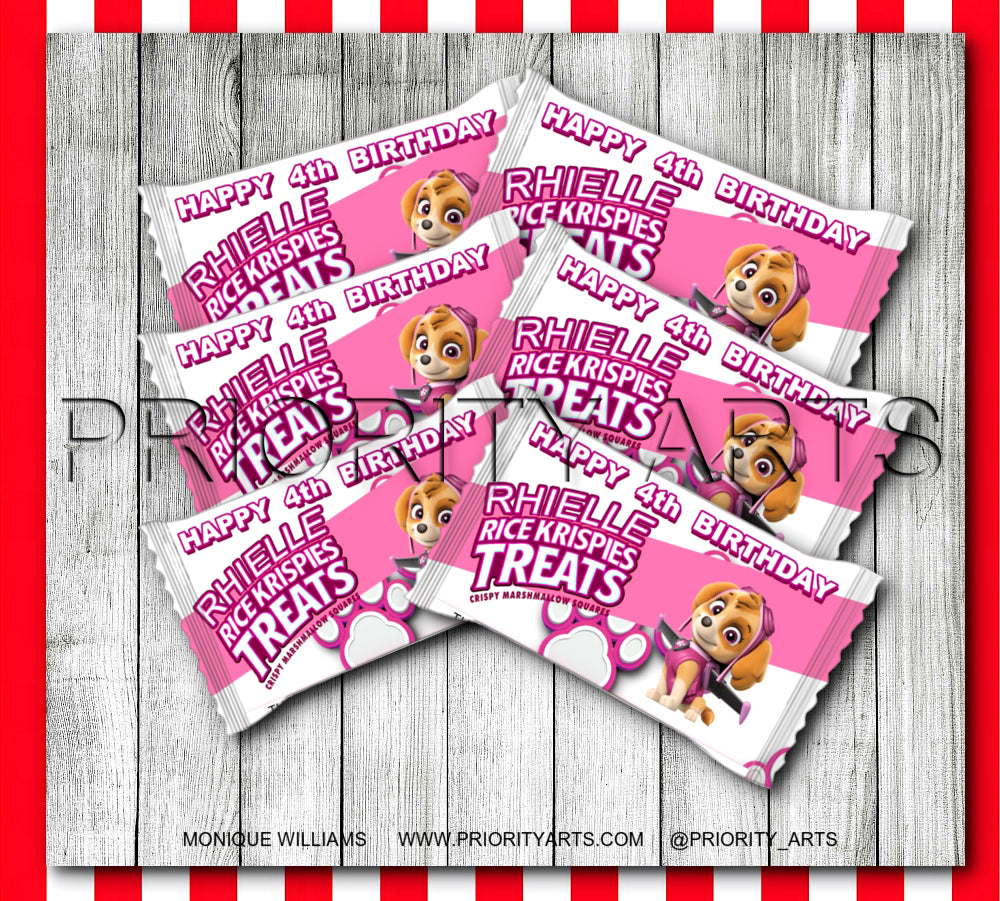 GIRL PAW PATROL LABELS