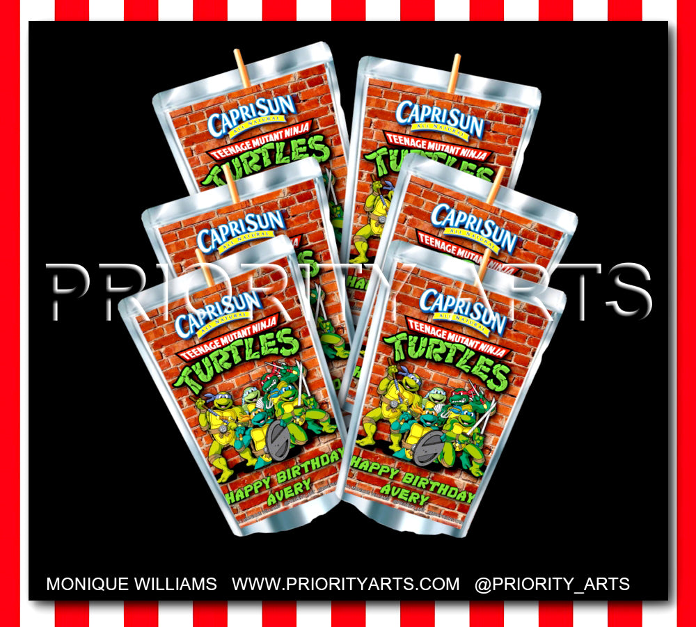 NINJA TURTLES LABELS