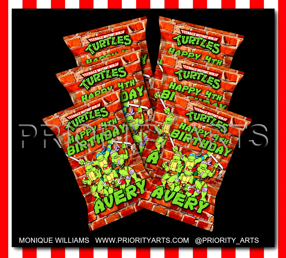 NINJA TURTLES LABELS