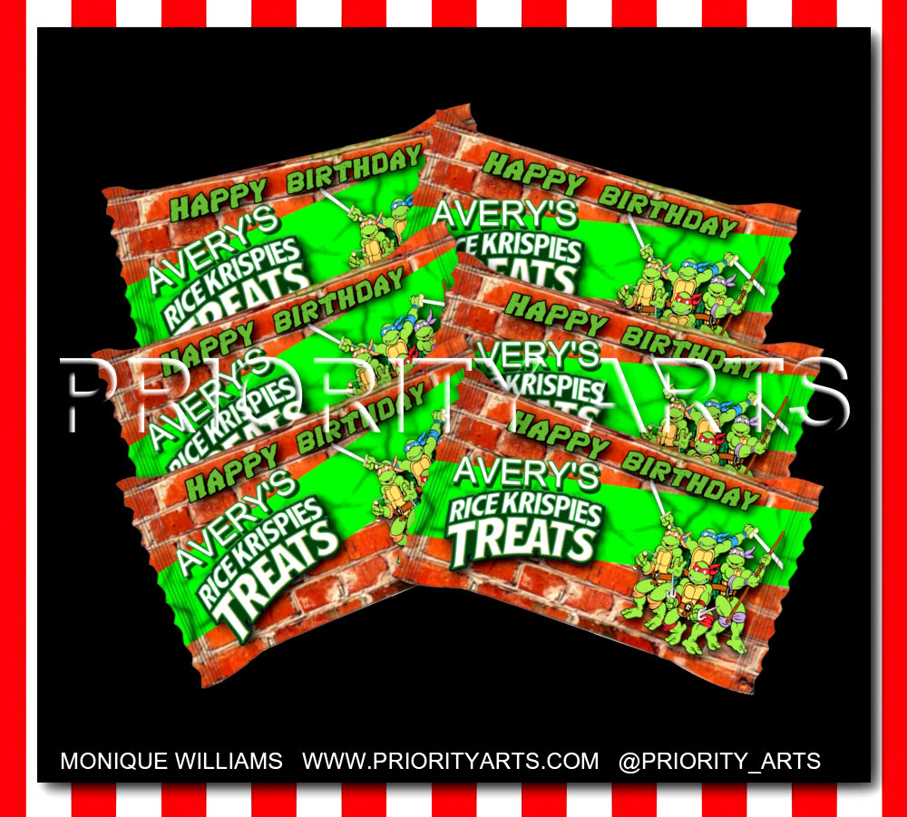 NINJA TURTLES LABELS