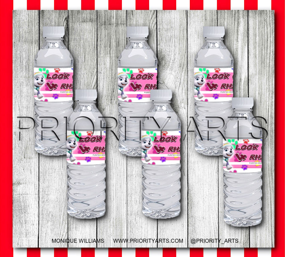 GIRL PAW PATROL LABELS