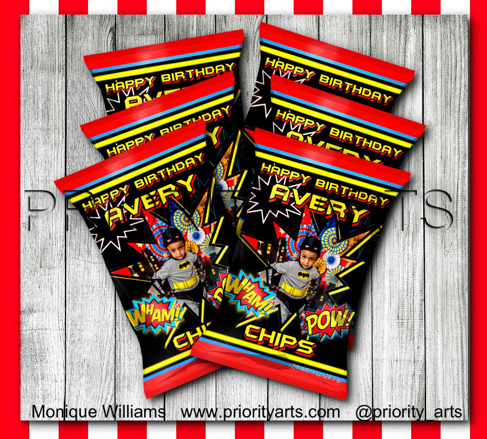 BATMAN THEME LABELS