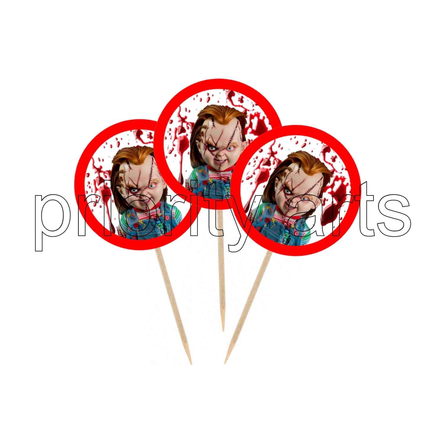 Ready to ship Cupcake Toppers