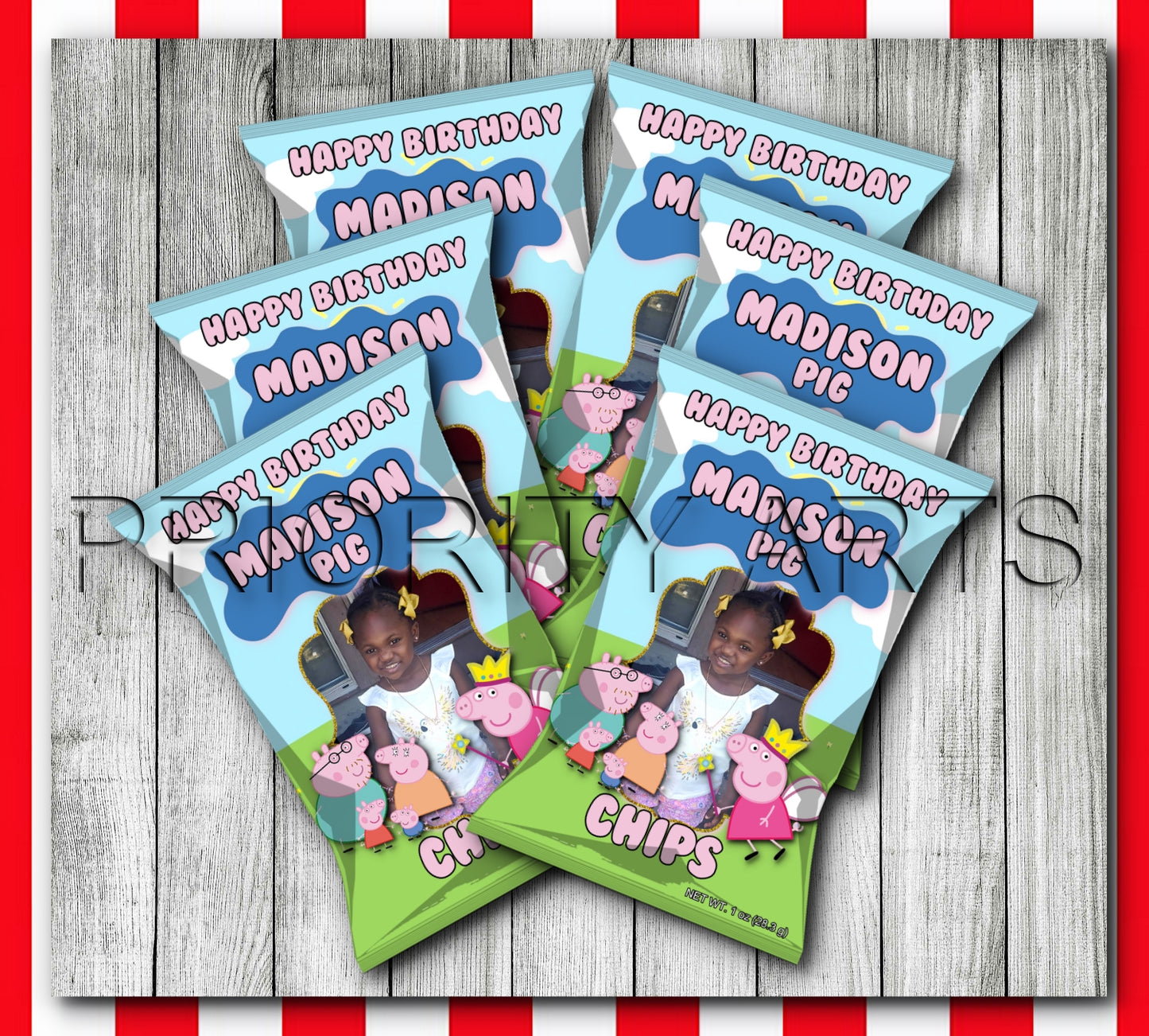 PEPPA PIG THEME LABELS