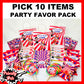 PICK 10 PARTY FAVOR PACKAGE