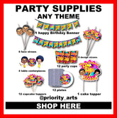 CUSTOM PARTY SUPPLIES