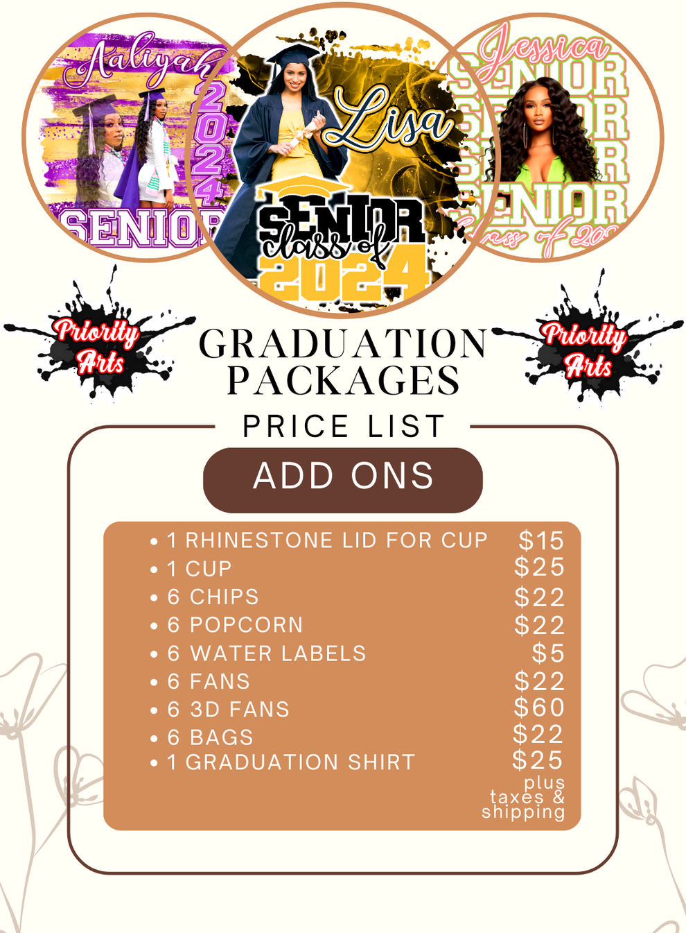 Graduation Packages – Priority Arts