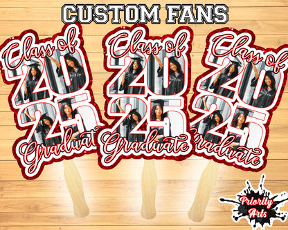 Custom Graduation Fans