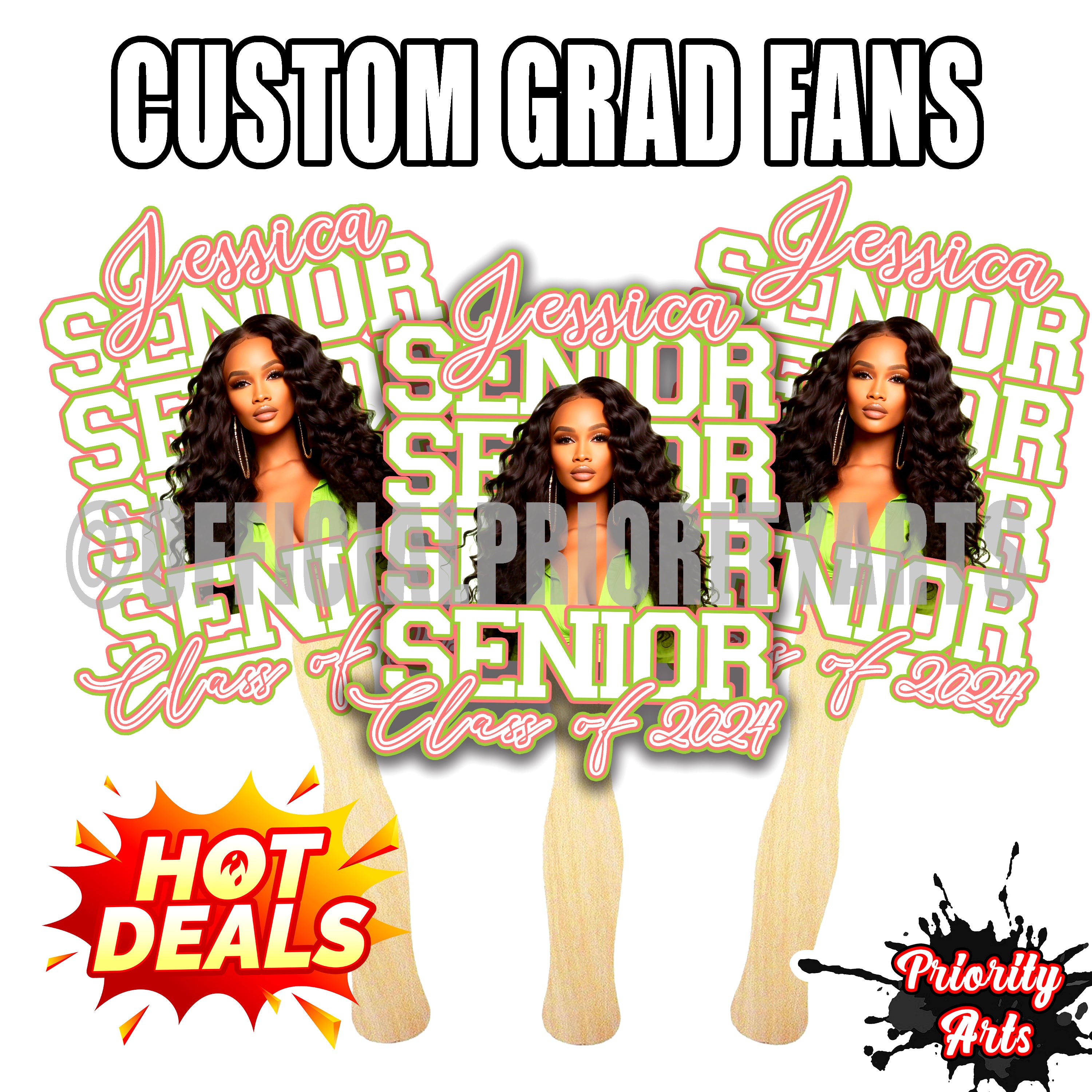Custom Graduation Fans – Priority Arts