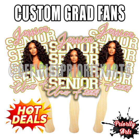 Custom Graduation Fans