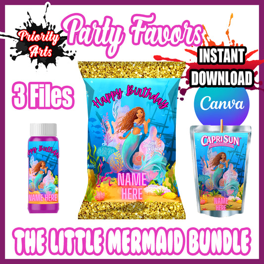 The Little Mermaid Instant Editable Download