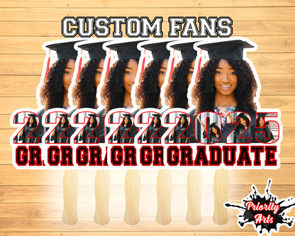 Custom Graduation Fans