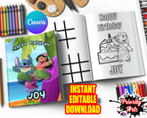 Lilo & Stitch Coloring Book Instant Editable Download