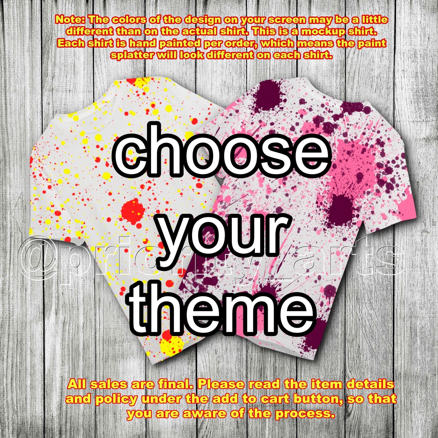 You Choose Your Theme Shirts