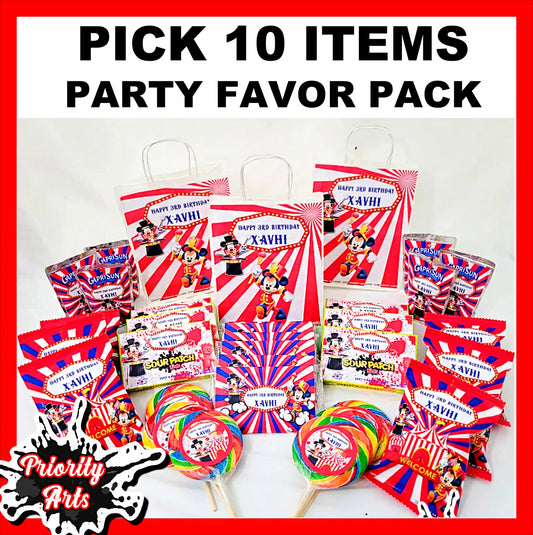PICK 10 PARTY FAVOR PACKAGE