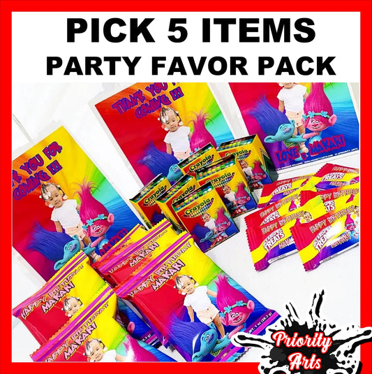 PICK 5 PARTY FAVOR PACKAGE