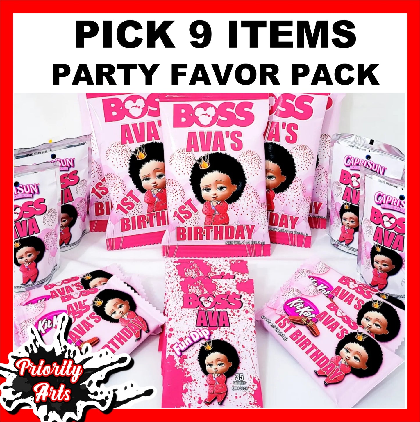 PICK 9 PARTY FAVOR PACKAGE